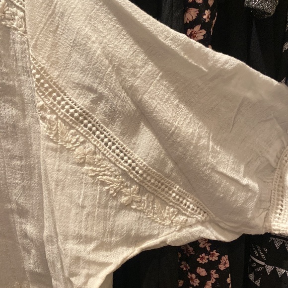 Rachel Zoe NWOT oversized boho white tunic top M - Picture 3 of 4